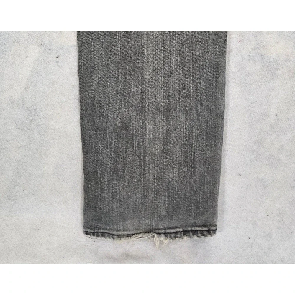 Paige Jeans Women 28 Tall Long Blue Heights Straight Leg‎ Grey Whisker Vtg  Y2K